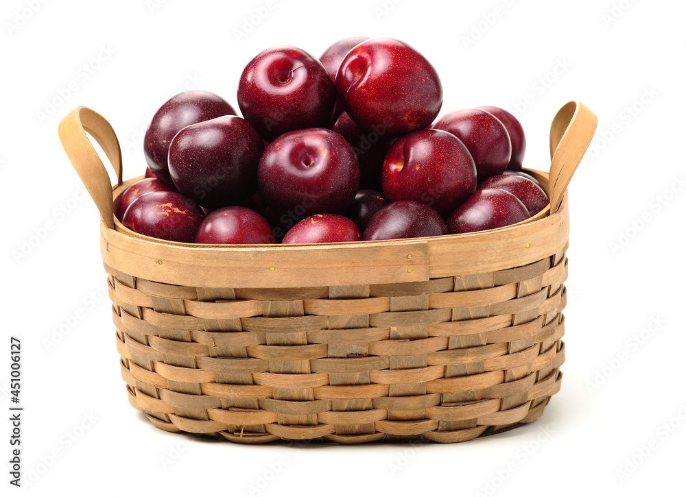 Sweet plum isolated on white background Sweet plum isolated on white background