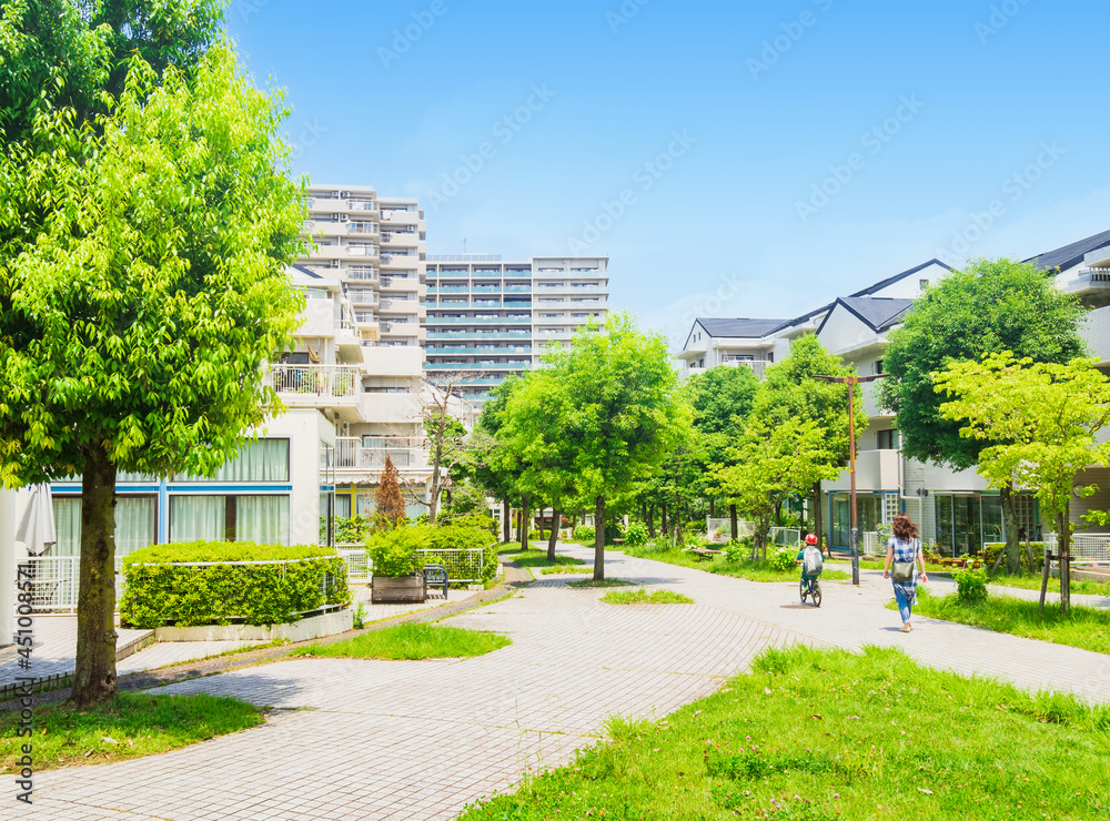 Naklejka premium 閑静な住宅街