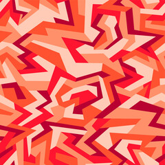 Fotobehang Rood patronen Stedelijk camouflage patroon polygonaal ontwerp  © Алексей Панков