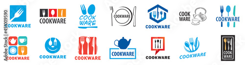 Vector logo of the cookware, dining utensils store