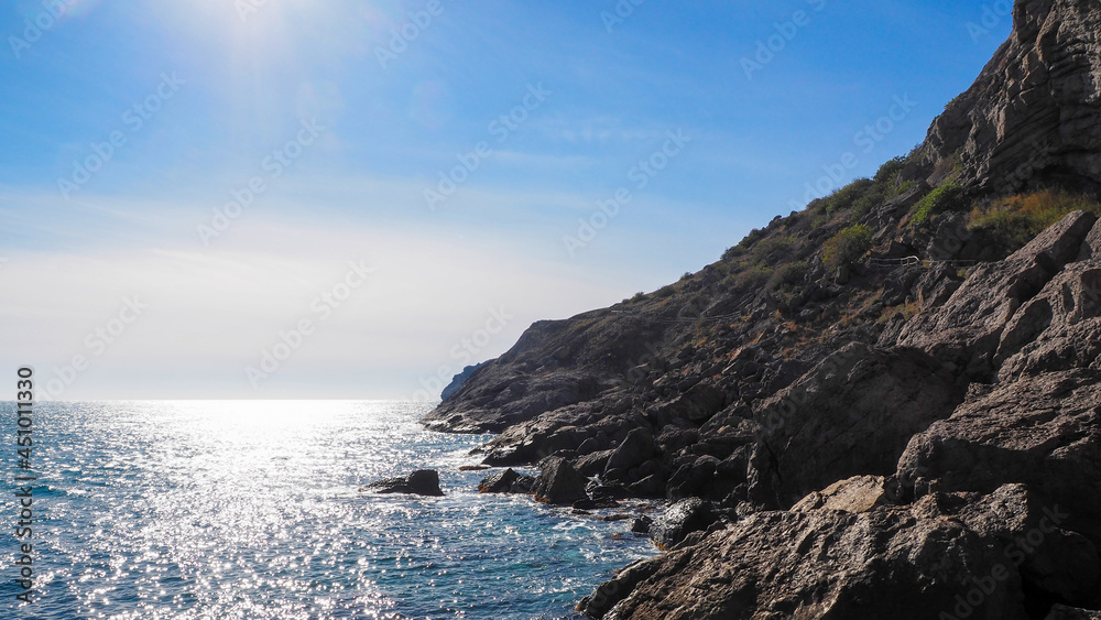 Beautiful coastline by the sea