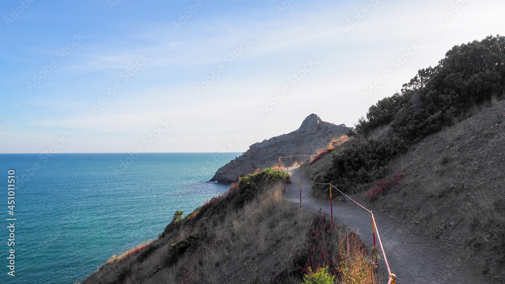 Beautiful coastline by the sea