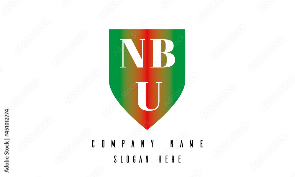 NBU shield creative latter logo victor NBU shield creative latter logo victor
