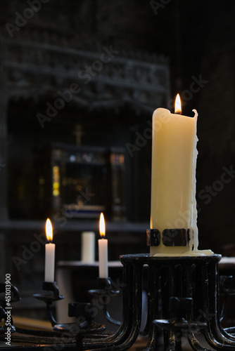 Naklejka candles in the church