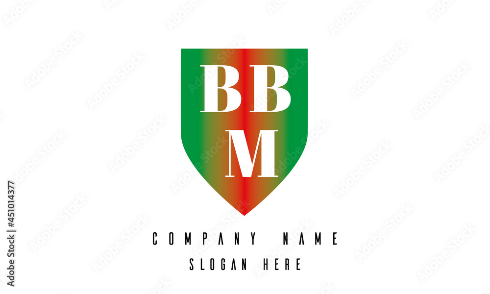 BBM shield creative latter logo
