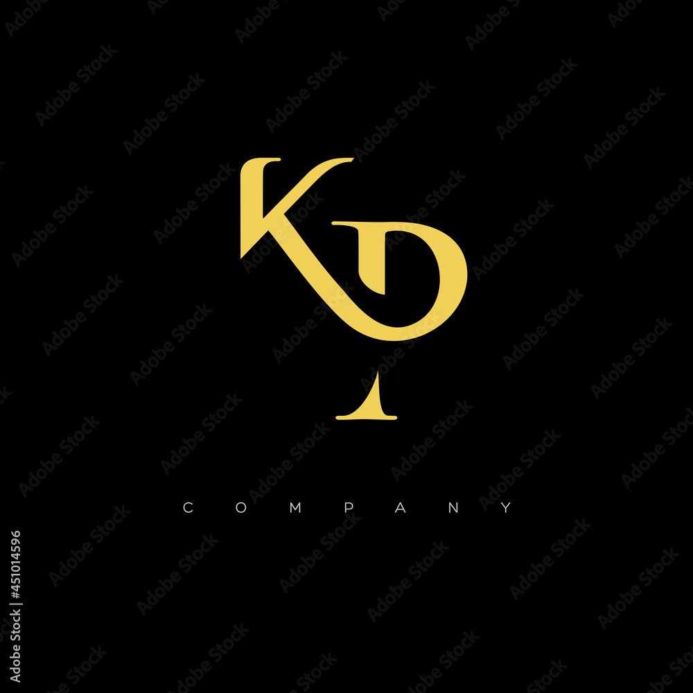 Initial KP logo design vector Stock Vector | Adobe Stock