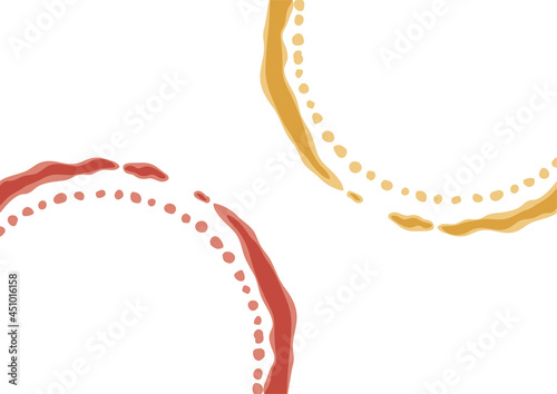 A couple of stains of wine and beer, Vector illustration