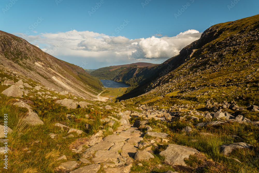 Glendalough valley in beautiful Ireland Glendalough valley in beautiful Ireland