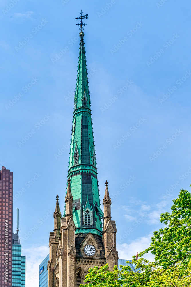 The steeple of Saint James Cathedral in Toronto, Canada The steeple of Saint James Cathedral in Toronto, Canada