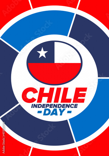 Free Download Chile Independence Day. Happy national holiday Fiestas Patrias. Freedom day. Celebrate annual in September 18. Chile flag. Patriotic chilean design. Poster, card, banner, template, background. Vector - GFXLoad