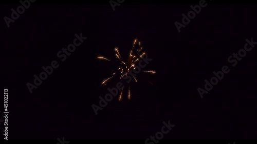 シンプルな花火