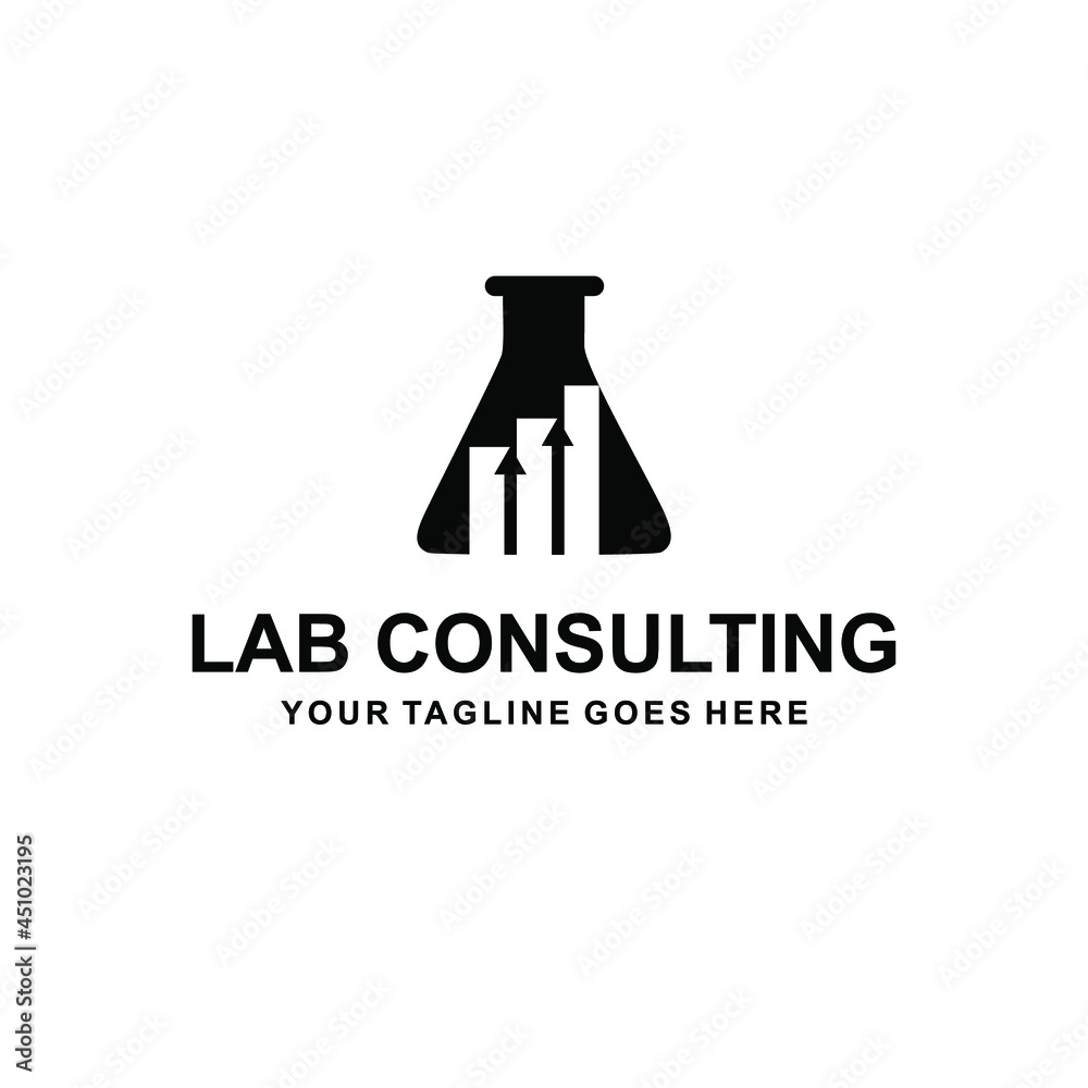 business consulting with lab company logo business consulting with lab company logo