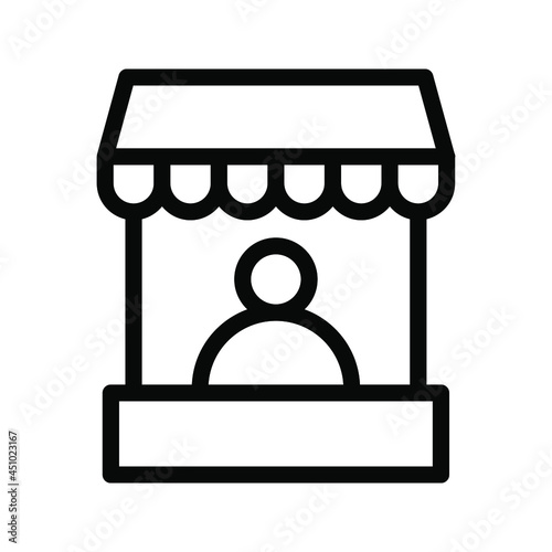 stand icon illustration vector graphic