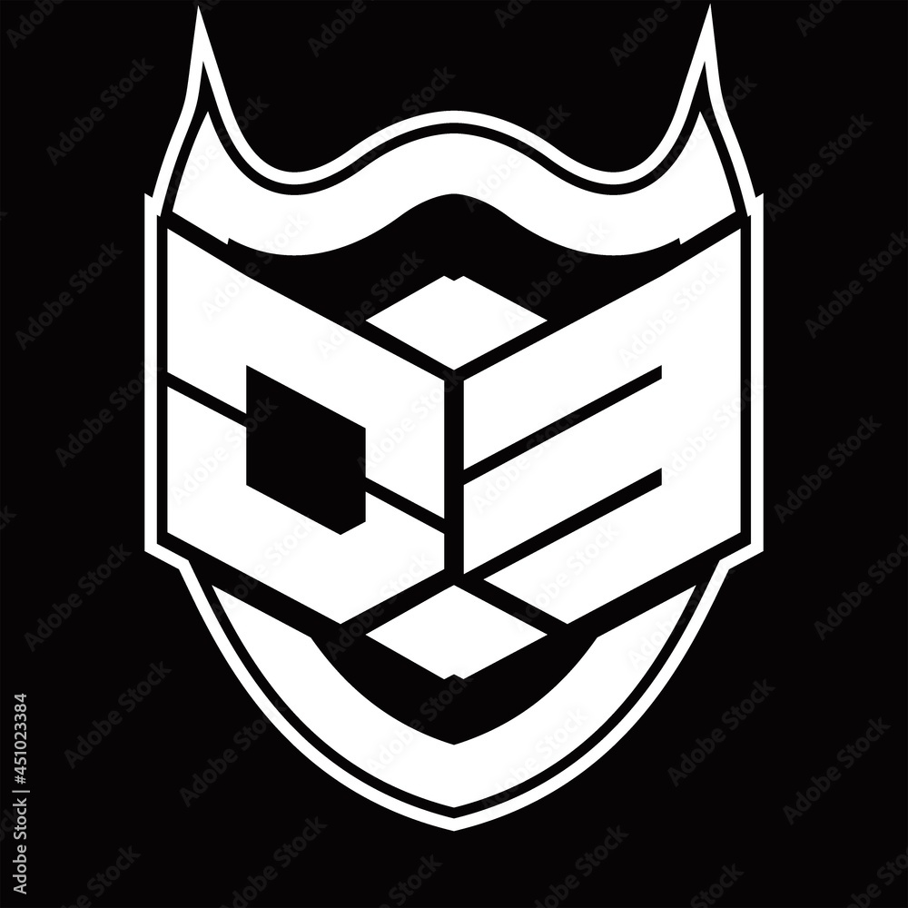 OE Logo monogram design isolated with shield shape design template OE Logo monogram design isolated with shield shape design template