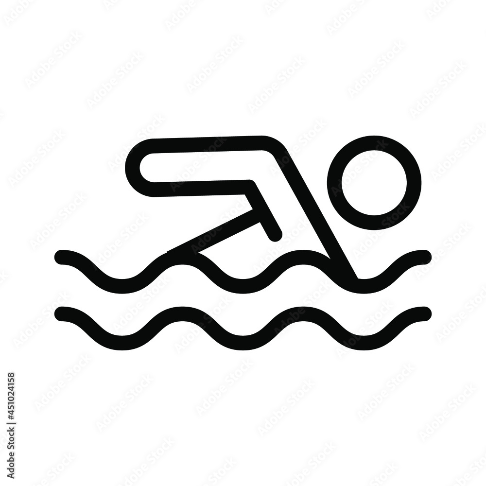 swimming icon illustration vector graphic swimming icon illustration vector graphic