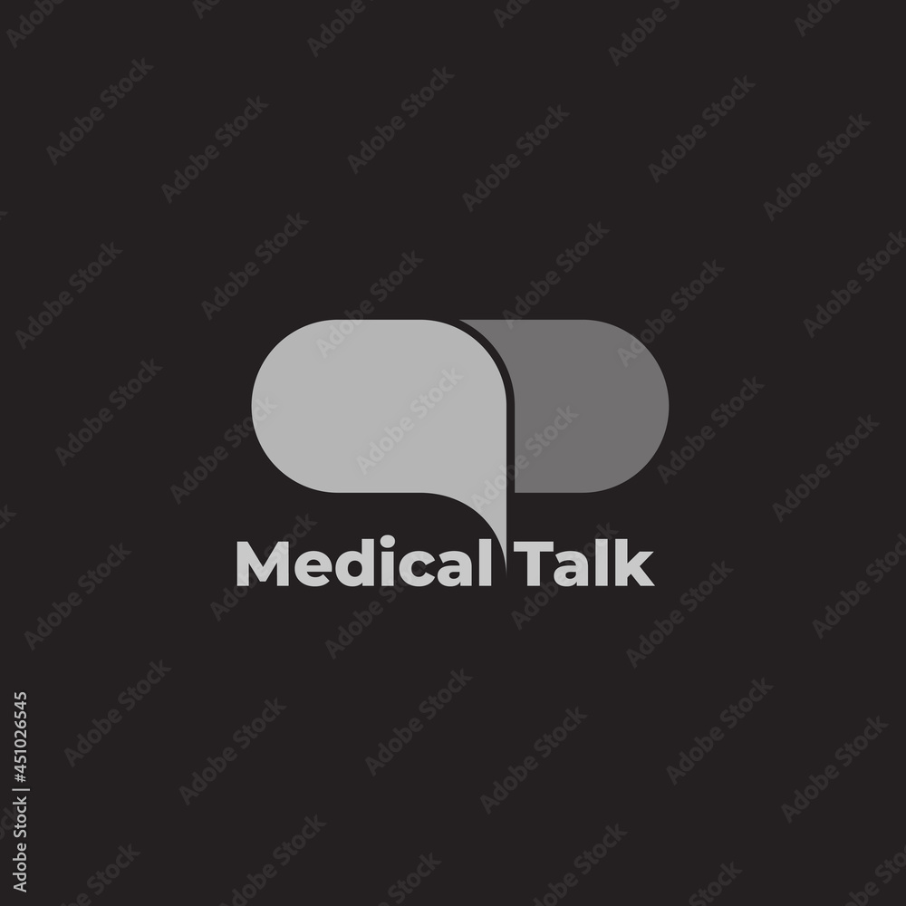 bubble talk simple medical consultation symbol vector bubble talk simple medical consultation symbol vector