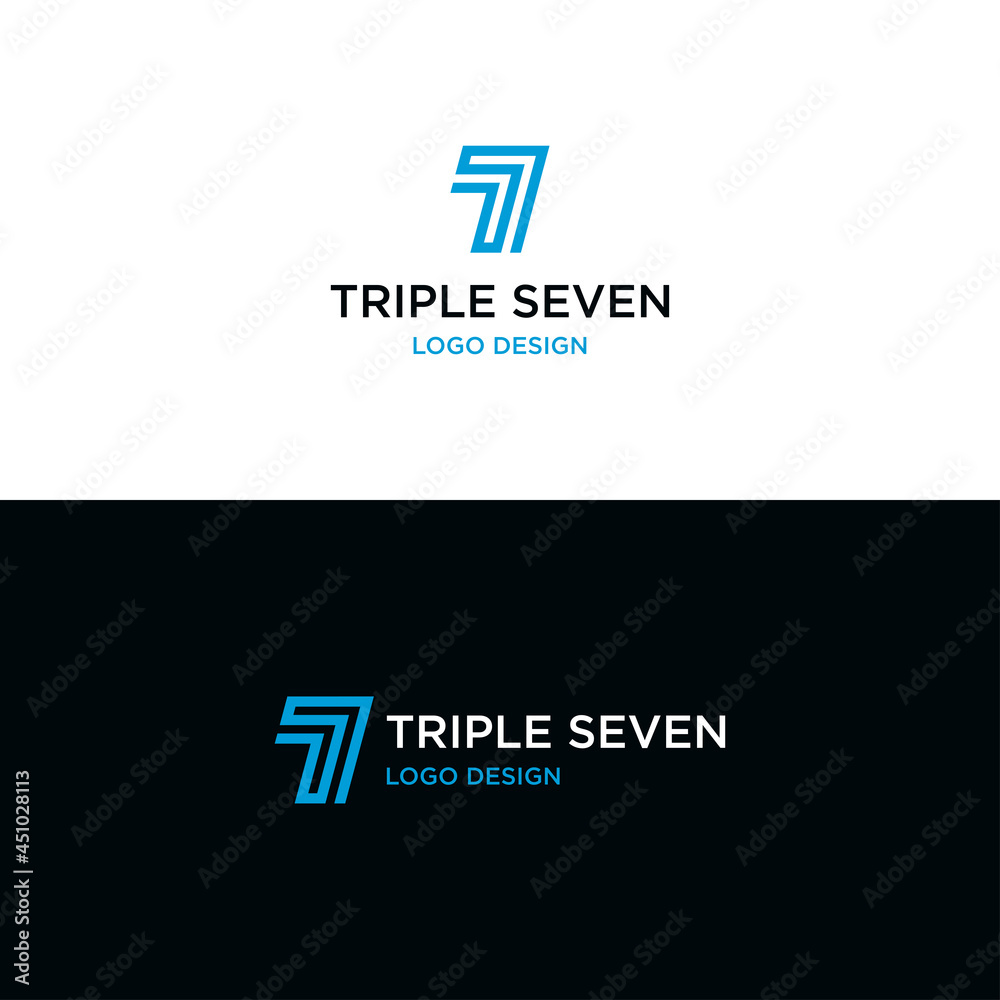 TRIPLE SEVEN LOGO DESIGN VECTOR TRIPLE SEVEN LOGO DESIGN VECTOR