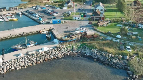 Flying around old ship