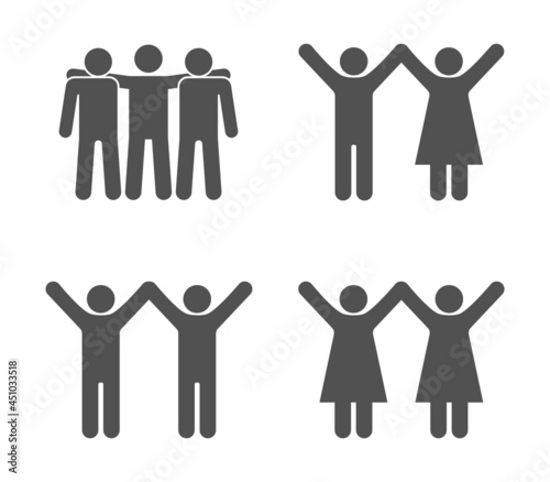 friends friendship group of person icon