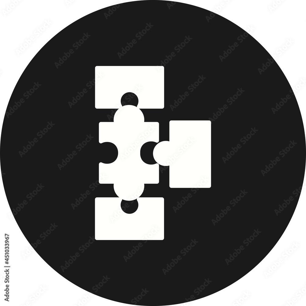 Puzzle Glyph Inverted Icon Design Puzzle Glyph Inverted Icon Design