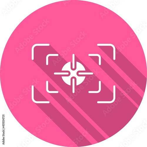 Quadro su tela Focus Glyph Shadow Icon Design