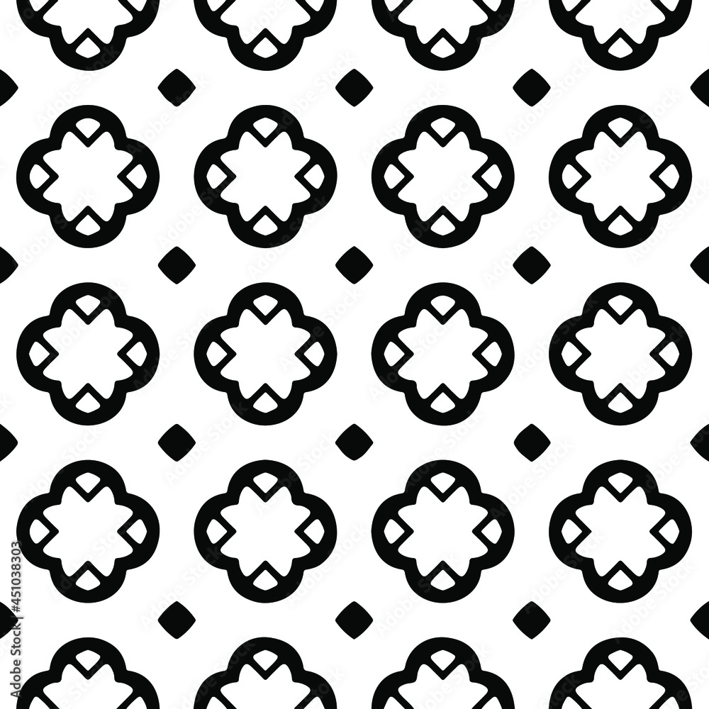 Seamless vector pattern in geometric ornamental style. Black ornament.
Seamless vector pattern in geometric ornamental style. Black ornament.