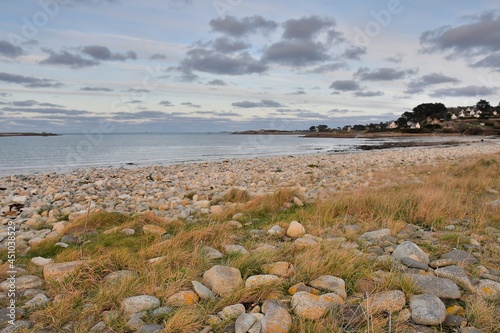 Seascape at Trelevern in Brittany. France photo