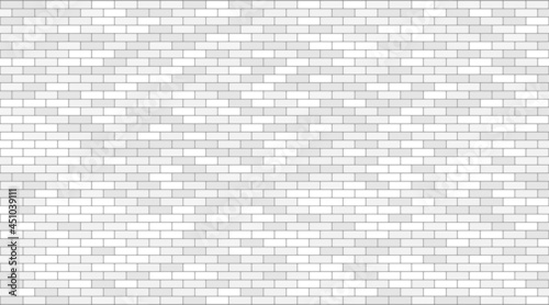 Gray brick wall background, Wallpaper,  Interior, Architect, Industrial, Texture. Vector illustration.