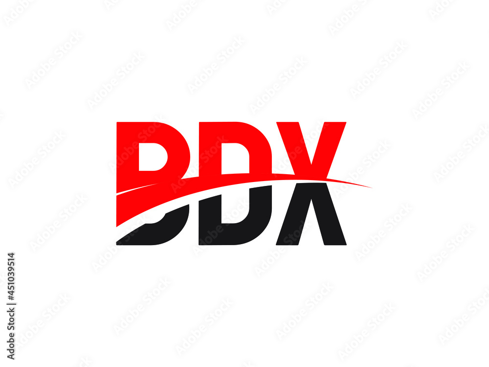 BDX Letter Initial Logo Design Vector Illustration