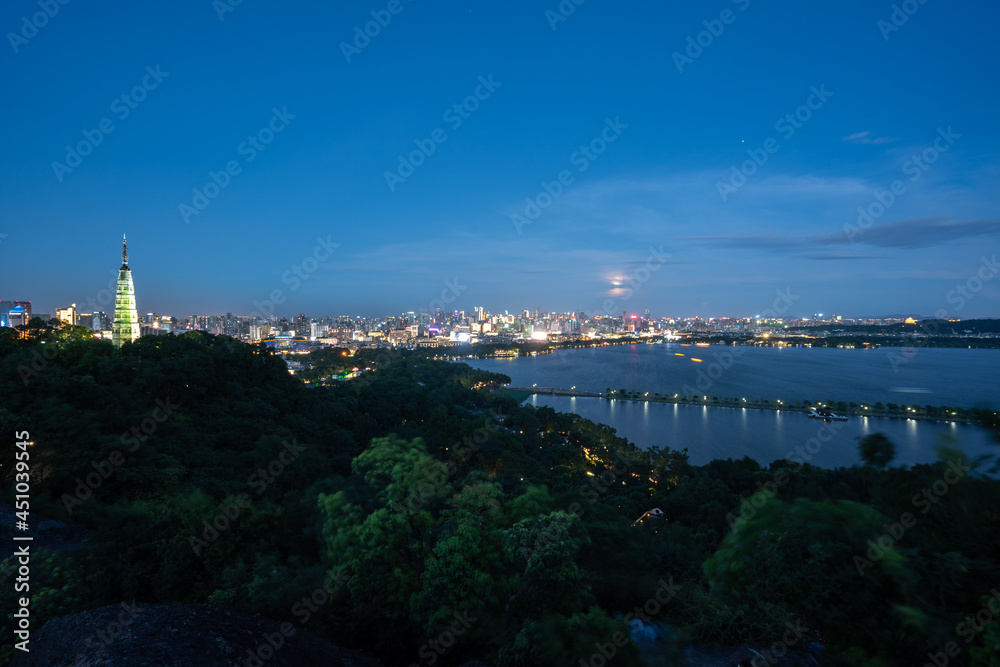 Fototapeta premium hangzhou city skyline
