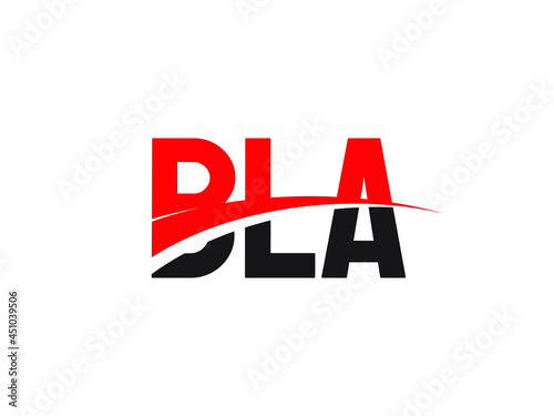BLA Letter Initial Logo Design Vector Illustration