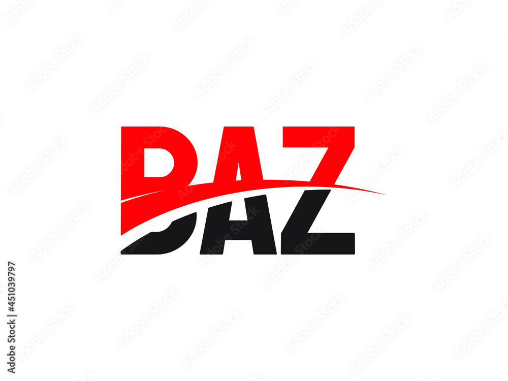 BAZ Letter Initial Logo Design Vector Illustration