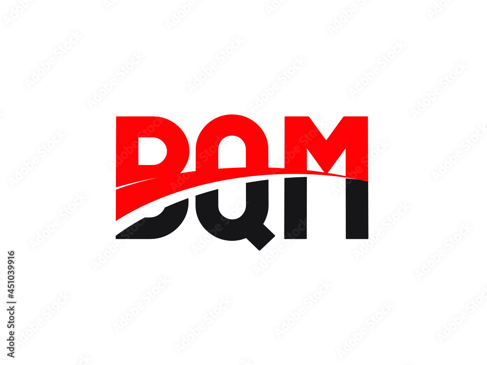 BQM Letter Initial Logo Design Vector Illustration BQM Letter Initial Logo Design Vector Illustration