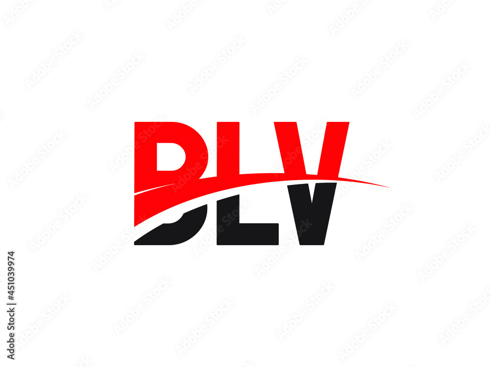 BLW Letter Initial Logo Design Vector Illustration