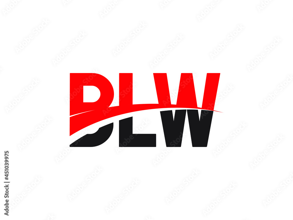 BLW Letter Initial Logo Design Vector Illustration BLW Letter Initial Logo Design Vector Illustration