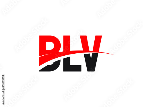 BLW Letter Initial Logo Design Vector Illustration