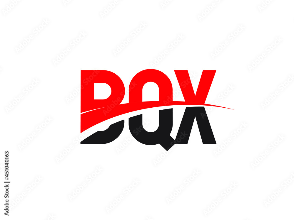 BQX Letter Initial Logo Design Vector Illustration