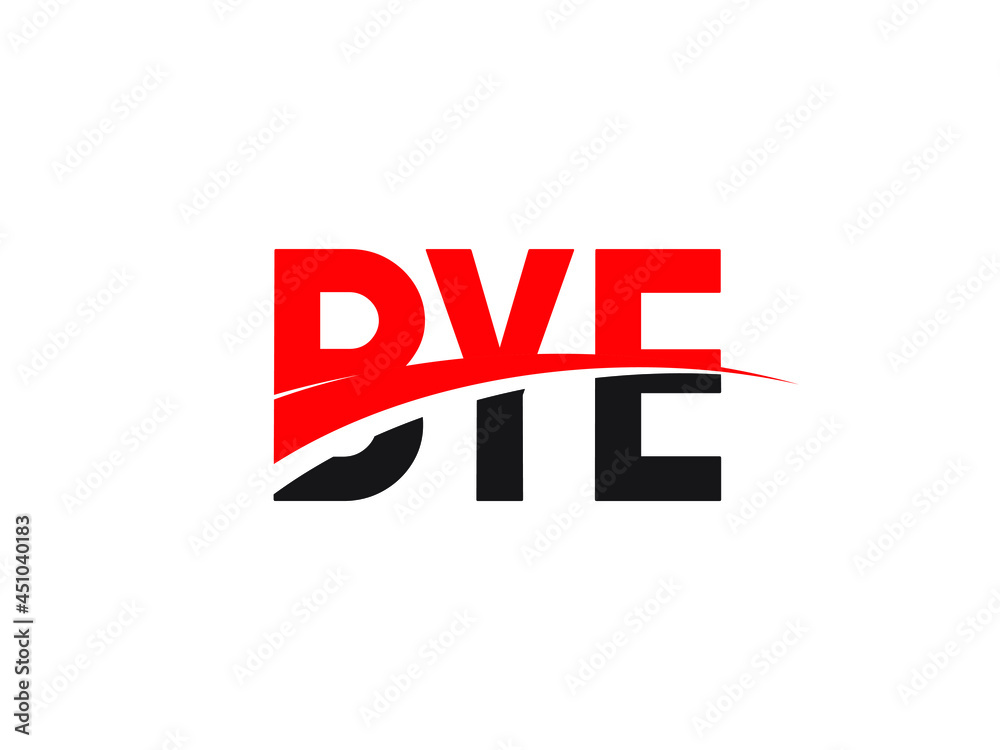 BYE Letter Initial Logo Design Vector Illustration BYE Letter Initial Logo Design Vector Illustration