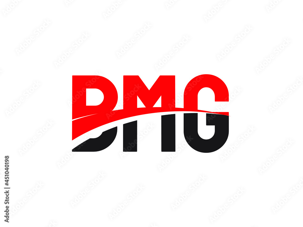 BMG Letter Initial Logo Design Vector Illustration