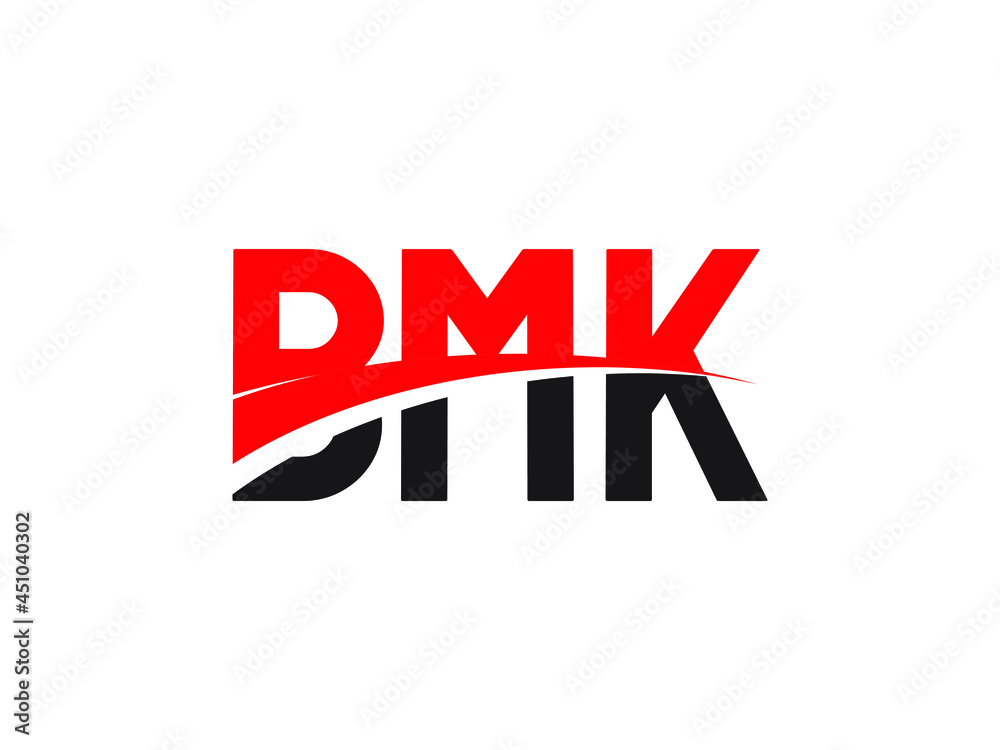 BMK Letter Initial Logo Design Vector Illustration