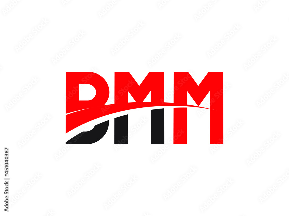 BMM Letter Initial Logo Design Vector Illustration BMM Letter Initial Logo Design Vector Illustration