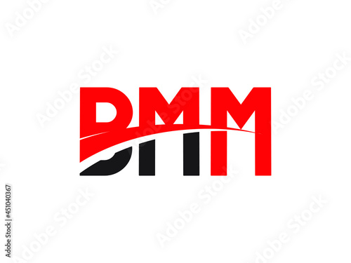 BMM Letter Initial Logo Design Vector Illustration