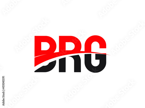 BRG Letter Initial Logo Design Vector Illustration