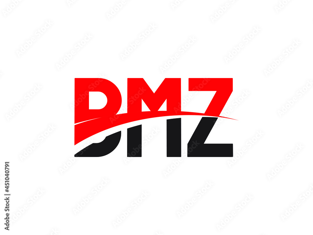 BMZ Letter Initial Logo Design Vector Illustration