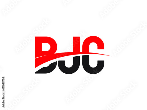 BJC Letter Initial Logo Design Vector Illustration