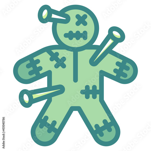 voodoo blue line icon