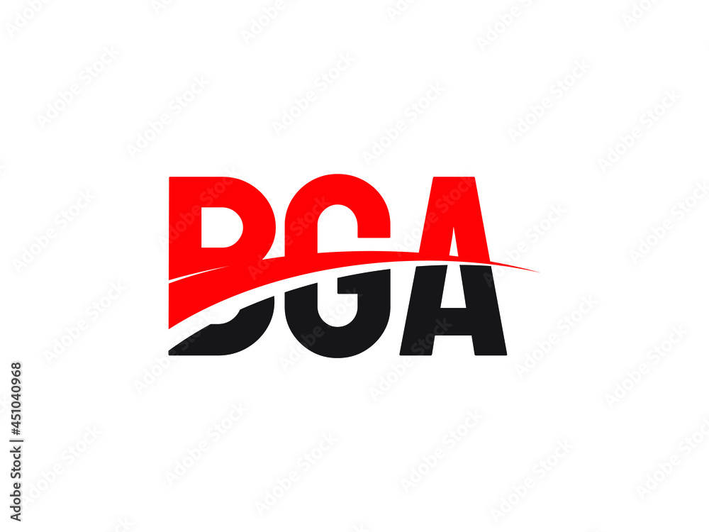 BGA Letter Initial Logo Design Vector Illustration BGA Letter Initial Logo Design Vector Illustration
