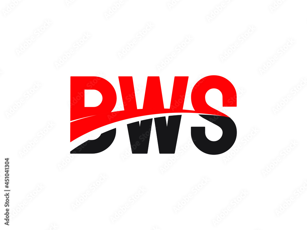BWS Letter Initial Logo Design Vector Illustration BWS Letter Initial Logo Design Vector Illustration