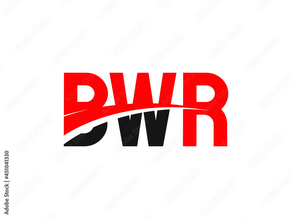 BWR Letter Initial Logo Design Vector Illustration