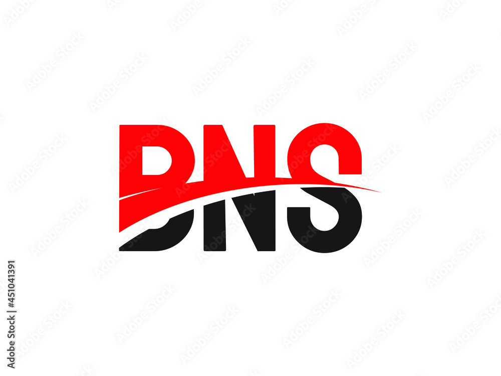 BNS Letter Initial Logo Design Vector Illustration BNS Letter Initial Logo Design Vector Illustration